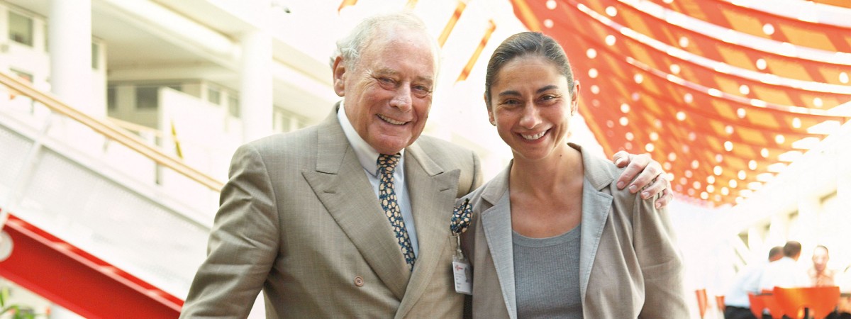 Professor Reinhold Wuerth and Daughter